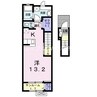 ル　クール　Ⅰ 1Kの間取り