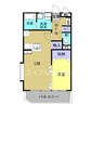 クレールコートⅠ 1LDKの間取り