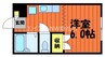 パルティールB 1Kの間取り