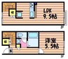 レオネクストパールカクテル 1LDKの間取り