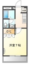 グリーンヒルズⅡ 1Kの間取り