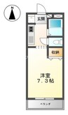 エスポワール倉敷 1Kの間取り