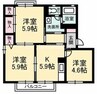 エクセレント中野 3Kの間取り