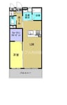 グランスイートⅡ 1LDKの間取り