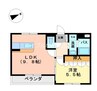 ベルソルト 1LDKの間取り