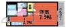 コロニーK　Ｂ棟 1Kの間取り