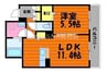 ファーストクラブ 1LDKの間取り
