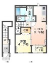 花美月 1LDKの間取り