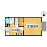 フィオーレ 1Kの間取り