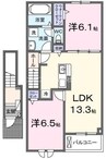 Ｍｏｄｅ　Ｅｉｇｈｔ　Ⅳ 2LDKの間取り