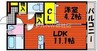 エヌスタイル 1LDKの間取り