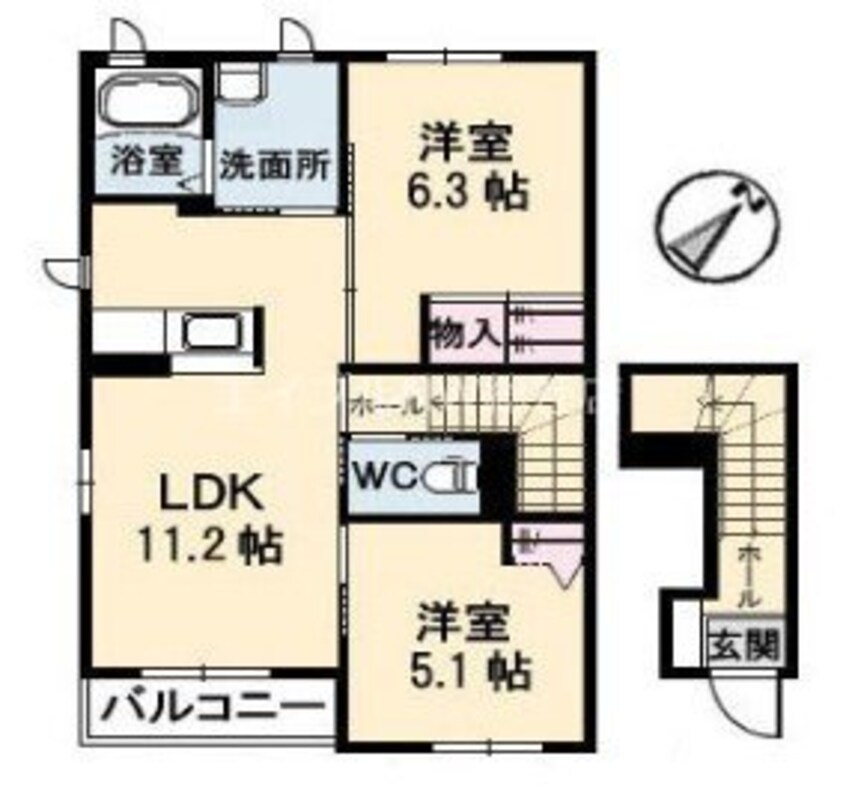 間取図 フォルテ　Ｃ棟