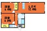 リラフォート 2LDKの間取り