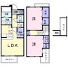 アルトカーサＢ 2LDKの間取り