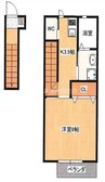 Coco rize　A棟　（ココ　ライズ） 1Kの間取り