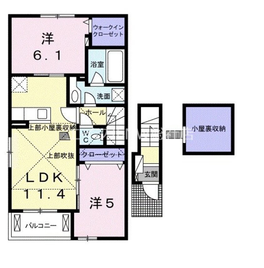 間取図 アルモニー倉敷Ⅲ