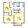 メルベイユ24　C棟 2LDKの間取り