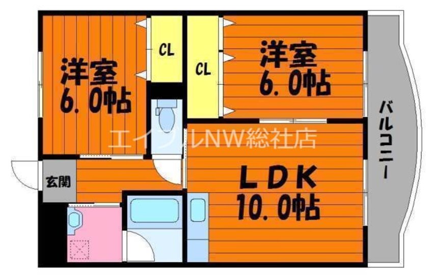 間取図 グレースコートm2