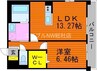 アスーリオ北畝 1LDKの間取り