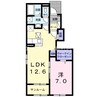 プリマヴェーラＡ 1LDKの間取り
