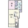 サザンクロスＡ 1LDKの間取り