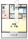 プリメール老松 1Kの間取り