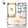 ソレイユ鉄屋 1LDKの間取り