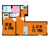 セレッソ浜町Ｃ 1LDKの間取り