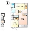 グランウッド 2LDKの間取り