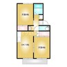 プレジール純　A棟 2DKの間取り