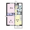 アルファ　ツー 2DKの間取り