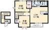 シャルマン　A棟 2LDKの間取り