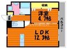 Antica bella casa (アンティカベラカーサ) 1LDKの間取り