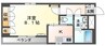 アップフィールド新倉敷 1Kの間取り