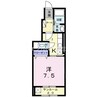 サンフラワーＫ 1Kの間取り