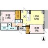 カンパニュラ 2LDKの間取り