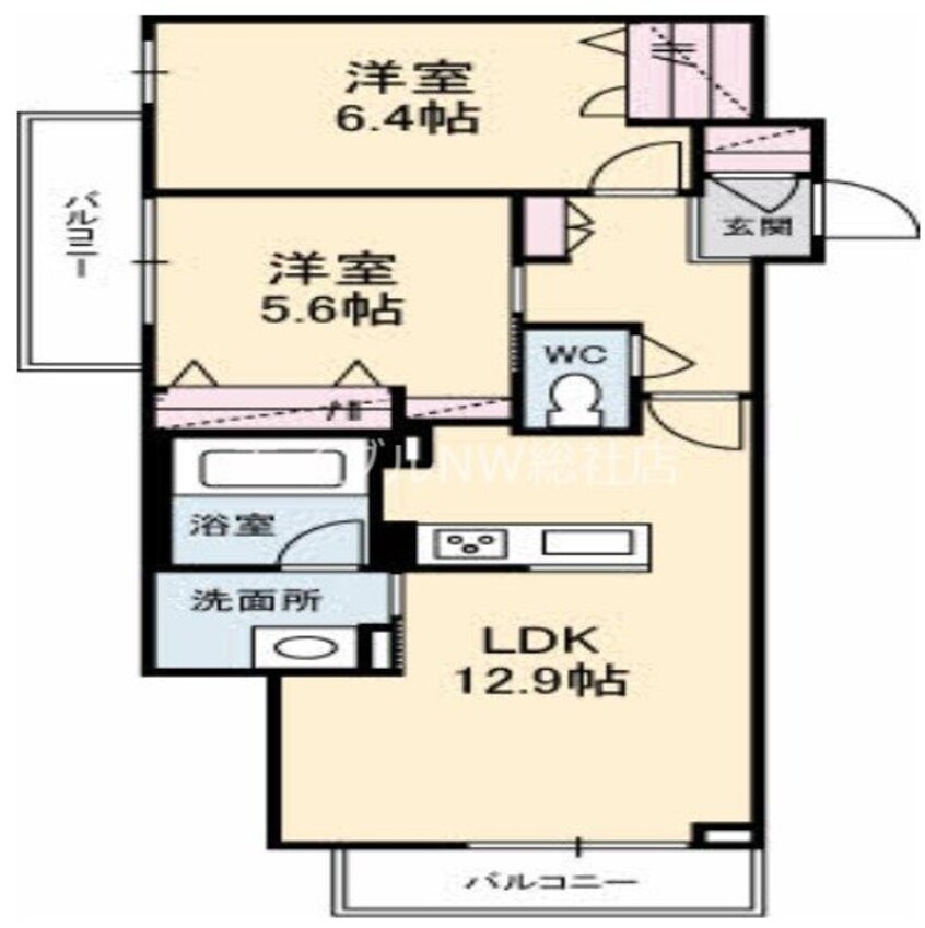 間取図 スカイメロウ（ＢＥＬＳ認証・ＺＥＨ）