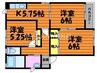 コテージセントリバー　E棟 3Kの間取り