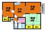 ラフィーネＴＭ　B棟 3DKの間取り