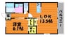 カビラＡ 1LDKの間取り
