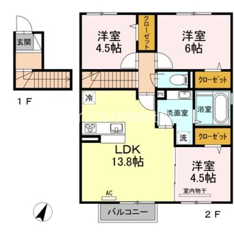 間取図 プラント　A棟