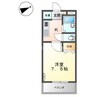 ノーブルパレス 1Kの間取り