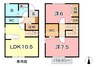グランシャリオ 2LDKの間取り