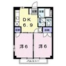 オリ－ブ滝沢 2DKの間取り