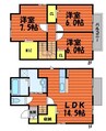 パティオ・カーサ　B棟 3LDKの間取り