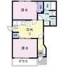 グランデール　Ａ 2DKの間取り
