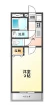 エポックハシマⅠ 1Kの間取り