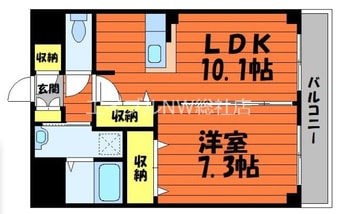 間取図 フォブール放駒Ⅱ