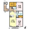 プラントC 2LDKの間取り