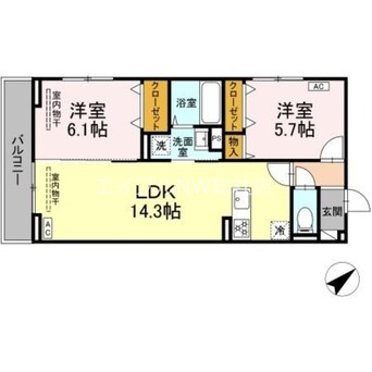 間取図 HOPE　LODGE　K